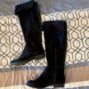 Cuffed top knee high boots